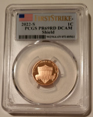 2022 S Lincoln Shield Cent Proof PR69 RED DCAM PCGS First Strike