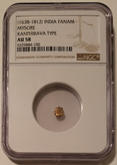 India Mysore gold fanam au58 ngc a