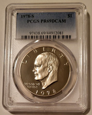 1978 S Eisenhower Dollar Proof PR69 DCAM PCGS