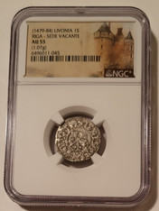 Livonia (1479-84) Sede Vacante Riga Mint AU55 NGC