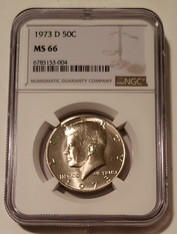 1973 D Kennedy Half Dollar MS66 NGC