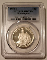 1982 S George Washington Commemorative Silver Half Dollar Proof PR69 DCAM PCGS