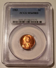 1983 Lincoln Memorial Cent MS65 RED PCGS