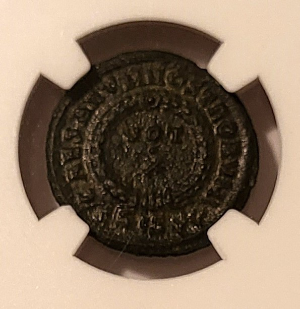 Roman Empire Constantine II AD 337-340 AE3 BI Nummus Siscia Mint