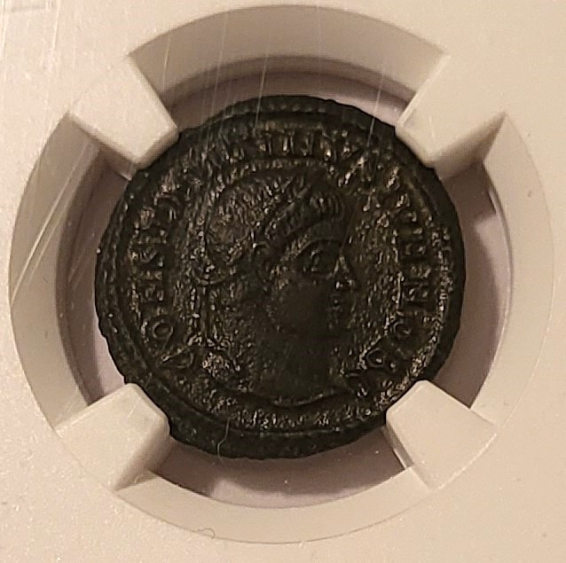 Roman Empire Constantine II AD 337-340 AE3 BI Nummus Siscia Mint