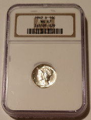 1942 Mercury Dime MS67 NGC