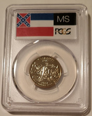 2002 S Clad Mississippi State Quarter Proof PR70 DCAM PCGS - Retired Flag Label