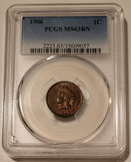 1906 Indian Head Cent MS63 BN PCGS