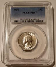 1950 Washington Quarter Proof PR67 PCGS Low Mintage