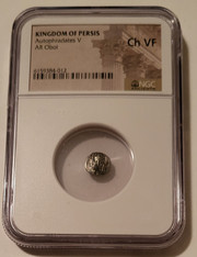 Kingdom of Persis Autophradates V 1st-2nd Centuries AD AR Obol Ch VF NGC