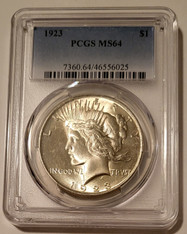 1923 Peace Silver Dollar MS64 PCGS