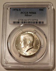 1976 S Kennedy Silver Bicentennial Half Dollar MS66 PCGS
