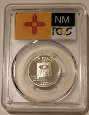 2008 S Silver New Mexico State Quarter Proof PR70 DCAM PCGS Flag Label