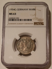 Germany - Federal Republic - 1954 G Mark MS63 NGC