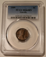 1909 Lincoln Wheat Cent MS64 BN PCGS
