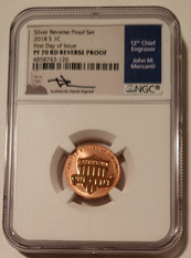 2018 S Lincoln Shield Cent Reverse Proof PF70 NGC FDI Mercanti Signed