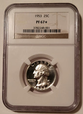 1953 Washington Quarter Proof PF67 Star NGC