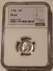 1958 Roosevelt Dime Proof PF67 NGC