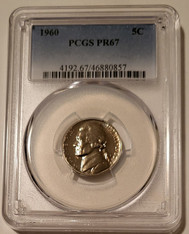 1960 Jefferson Nickel Proof PR67 PCGS