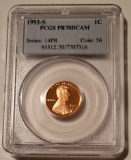 1993 S Lincoln Memorial Cent Proof PR70 RED DCAM PCGS