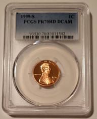 1999 S Lincoln Memorial Cent Proof PR70 RED DCAM PCGS