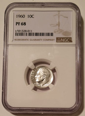 1960 Roosevelt Dime Proof PF68 NGC