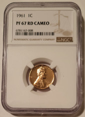 1961 Lincoln Memorial Cent Proof PF67 RED Cameo NGC