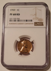 1959 Lincoln Memorial Cent Proof PF68 RED NGC