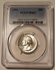 1953 Washington Quarter MS63 PCGS