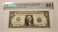 2006 FRB Chicago 1 Dollar Replacement Star Note Choice Unc 64 EPQ PMG