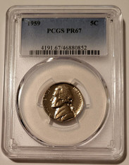 1959 Jefferson Nickel Proof PR67 PCGS