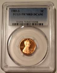 1989 S Lincoln Memorial Cent Proof PR70 RED DCAM PCGS