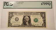 2013 FRB Dallas 1 Dollar Note Superb Gem New 67 PPQ PCGS Currency