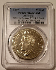Australia 1987 Medal Edward VIII MM15b RE CuNi Proof PR68 CAM PCGS