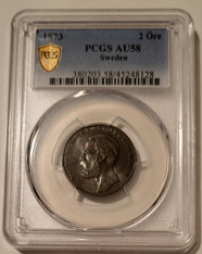 Sweden Oscar II 1897 EB Silver Jubilee 2 Kronor MS64 NGC