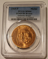 1969 P Alabama Sesquicentennial Bronze Medal D1969-6b MS64 PCGS