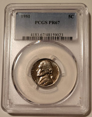 1951 Jefferson Nickel PR67 PCGS Low Proof Mintage