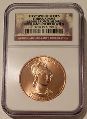 2008 Louisa Adams First Spouse Bronze Medal U.S. Mint BU NGC