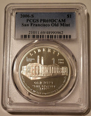 2006 S San Francisco Old Mint Commemorative Silver Dollar Proof PR69 DCAM PCGS