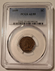 1899 Indian Head Cent AU55 PCGS