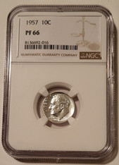 1957 Roosevelt Dime Proof PF66 NGC