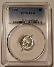 1950 Roosevelt Dime PR66 PCGS Low Proof Mintage