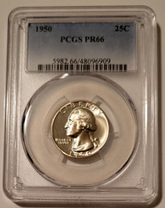 1950 Washington Quarter PR66 PCGS Low Proof Mintage