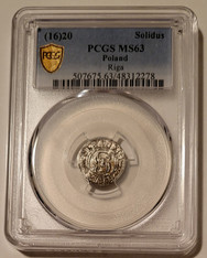 Poland Sigismund III solidus silver coin pcgs
