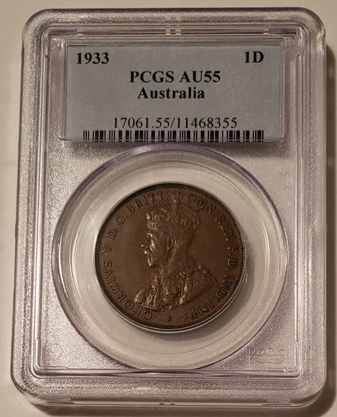 Australia 1933 penny pcgs
