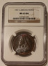 Great Britain Queen Victoria 1901 Penny MS63 BN NGC