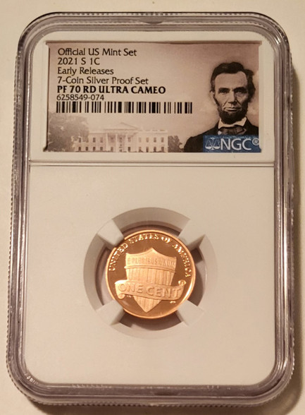 2021 s Lincoln shield cent proof pf70 uc ngc
