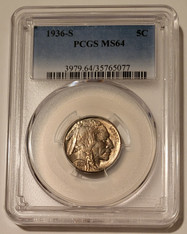 1936-s-buffalo-nickel-ms64-pcgs-a