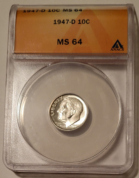1947-d-Roosevelt-dime-ms64-anacs-a