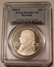 2005-p-marshall-commemorative-silver-dollar-pr70-dcam-pcgs-a